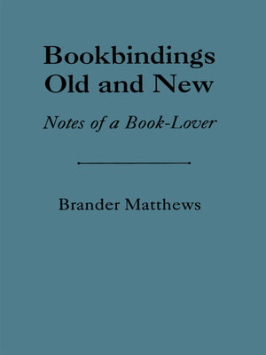 cover image of Bookbinding Old & New